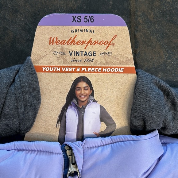 Weatherproof quilted vest and hoodie set.  Size XS. NWT - Picture 2 of 5